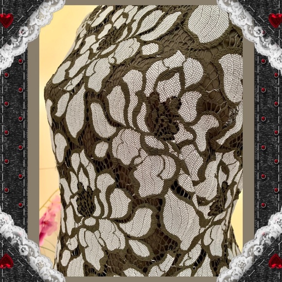 Tommy Hilfiger Lace Overlay Fir & Flare Dress - Picture 10 of 11